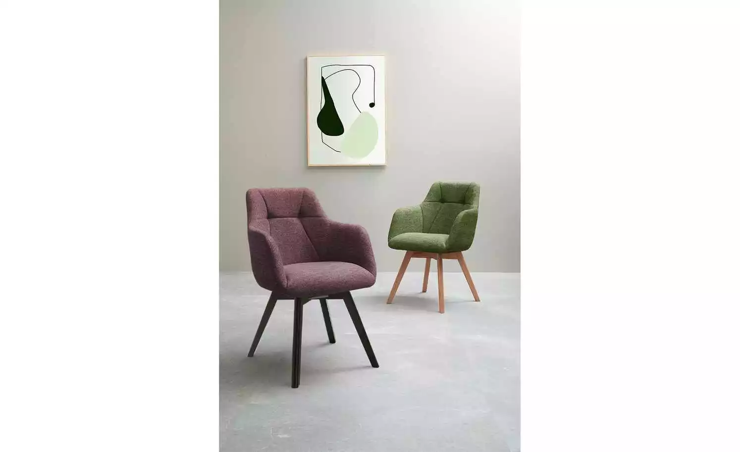 Dine + Mine Polsterstuhl Nador | Bordeaux Schwarz Nein 3 Dine + Mine Polsterstuhl Nador | Bordeaux Schwarz Nein