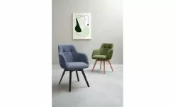 Dine + Mine Polsterstuhl Nador | Nachtblau Schwarz Ja