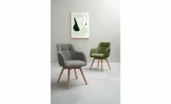 Dine + Mine Polsterstuhl Nador | Cappuccino (Braun) Akazie (Nachbildung) Ja