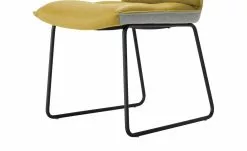 KOINOR Leder-Kufenstuhl Essay | Safran (Gelb) / Hellgrau -Stühle Verkäufe 2023 15307303 2 202206232232