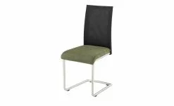 Wohnwert Freischwinger Mero | Moos (Grün) Schwarz Schaumstoff