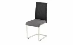 Wohnwert Freischwinger Mero | Grau Schwarz Federkern