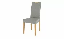 Woodford Polsterstuhl mit Griff Gabi 4 | Shark Skin (Hellgrau) Eiche