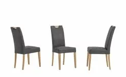 Woodford Polsterstuhl mit Griff Gabi 4 | Anthrazit Eiche