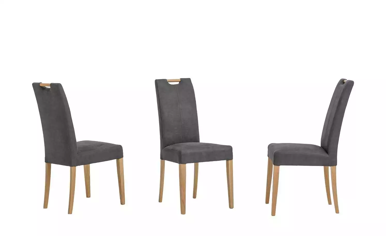 Woodford Polsterstuhl mit Griff Gabi 4 | Anthrazit Eiche 3 Woodford Polsterstuhl mit Griff Gabi 4 | Anthrazit Eiche