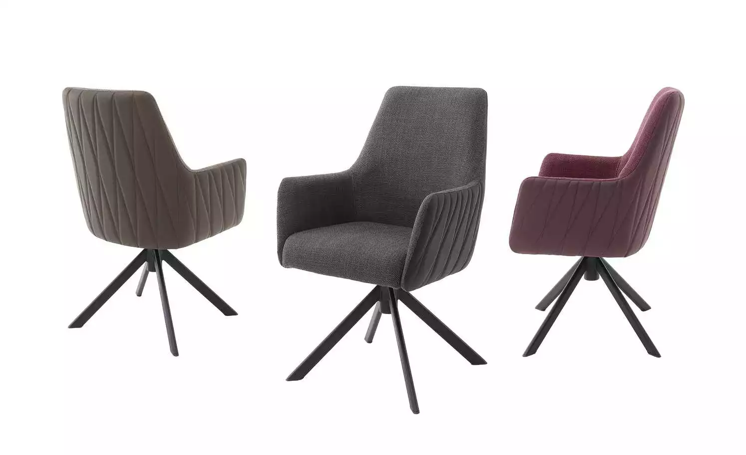 Polsterstuhl drehbar Garos | Anthrazit 3 Polsterstuhl drehbar Garos | Anthrazit