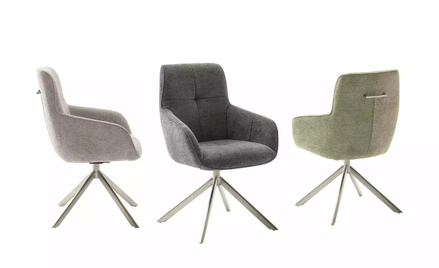 Polsterstuhl mit Armlehnen Yalo | Olive (Grün) 3 Polsterstuhl mit Armlehnen Yalo | Olive (Grün)