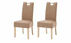 Woodford Polsterstuhl, 2er-Set Mable | Taupe Buche