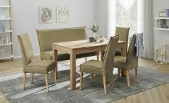 Woodford Polsterstuhl Gerda | Khaki (Grün) Eiche