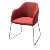 Woodford Polsterstuhl mit Armlehne Vilo | Kaminrot Kufengestell - Edelstahl -Stühle Verkäufe 2023 15309590 6 202208251235
