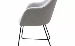 Woodford Polsterstuhl mit Armlehne Vilo | Silbergrau Kufengestell – Schwarz -Stühle Verkäufe 2023 15309599 5 202208251235